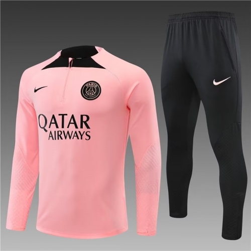 2022/23 Paris SG Pink Thailand Soccer Tracksuit Uniform-801
