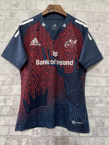 2022-23 Munster Red & Black Thailand Rugby Jersey-805