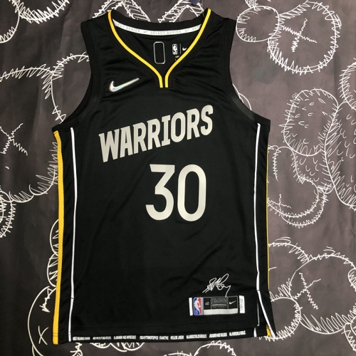 Honor Edition Golden State Warriors NBA Black #30 Jersey-311