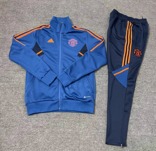 2022/23 Manchester United Blue Kids/Youth Jacket Uniform-801