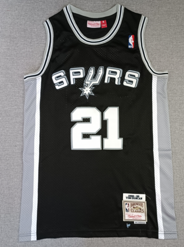 NBA San Antonio Spurs Black #21 Jersey