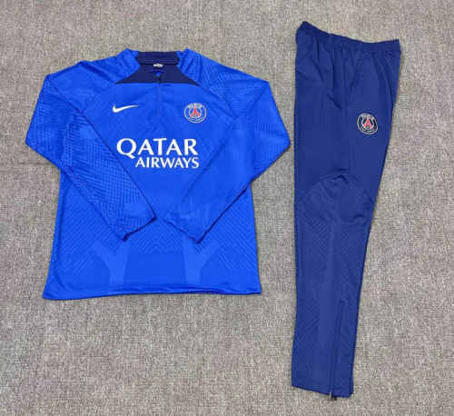 Player Version 2022/23 Paris SG Cai Blue Youth/Kids Thailand Soccer Tracksuit Uniform-801