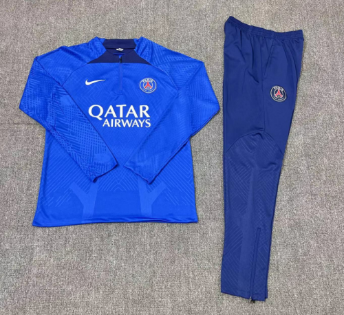 Player Version 2022/23 Paris SG Royal Blue Thailand Soccer Training Tracksuit Uniform-801