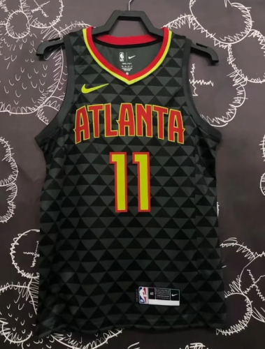 NBA Atlanta Hawks Black #11 Jersey-311