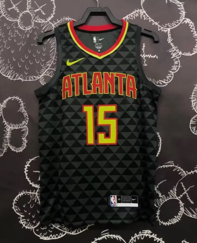 NBA Atlanta Hawks Black #15 Jersey-311