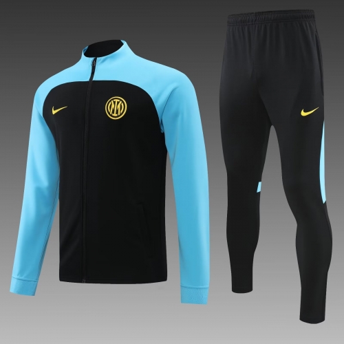 2022/23 Inter Milan Black & Blue Thailand Soccer Jacket Uniform-PO