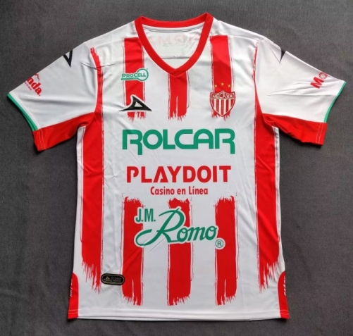 2022/23 Club Necaxa Home Red & White Thailand Soccer Jersey AAA-912