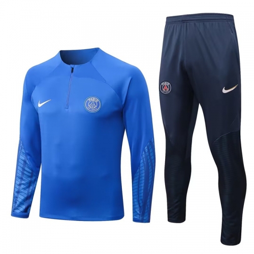2022/23 Paris SG Royal Blue Thailand Soccer Tracksuit Uniform-38