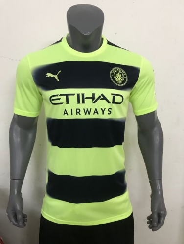 2022/23 Manchester City 2nd Away Fluorescent Green Thailand soccer jersey AAA-705/320/416