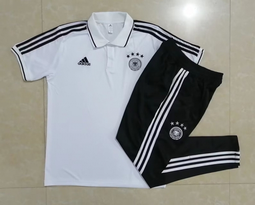 2022/23 Germany White Thailand Polo Uniform-815