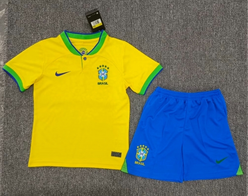 2022/23 Brazil Home Yellow Kids/Youth Soccer Uniform-23/507