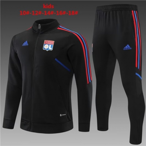 2022/23 Olympique Marseille Black Kids/Youth Jacket Uniform-801