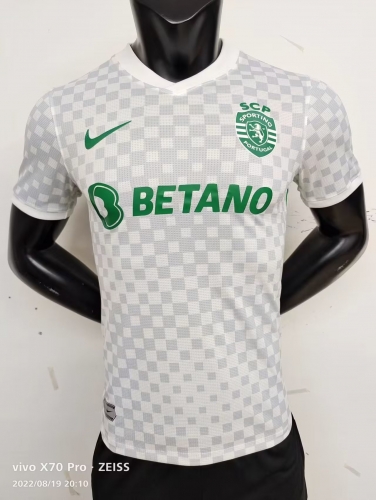 Player Version 2022/23 Sporting Clube de Portugal 2nd Away White Thailand Soccer Jersey AAA-MY