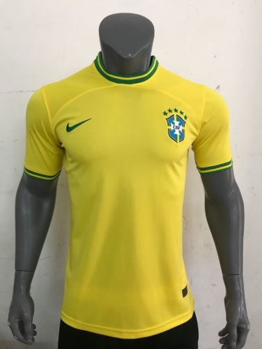2022/23 Brazil Yellow Thailand Training Soccer Jersey-416