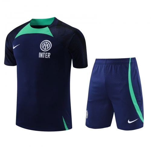 2022/23 Inter Milan Royal Blue Thailand Soccer Training Uniform-418