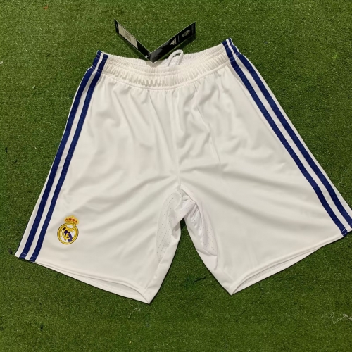 16-17 Retro Version Real Madrid White Thailand Soccer Shorts-301