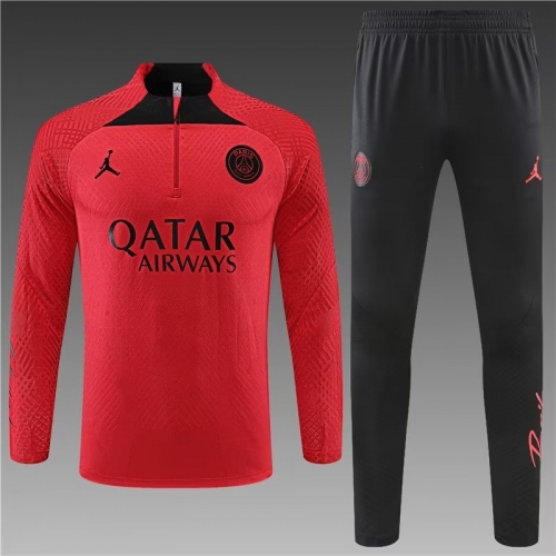 Player Version 2022/23 Paris SG Red Thailand Soccer Training Tracksuit Uniform-801