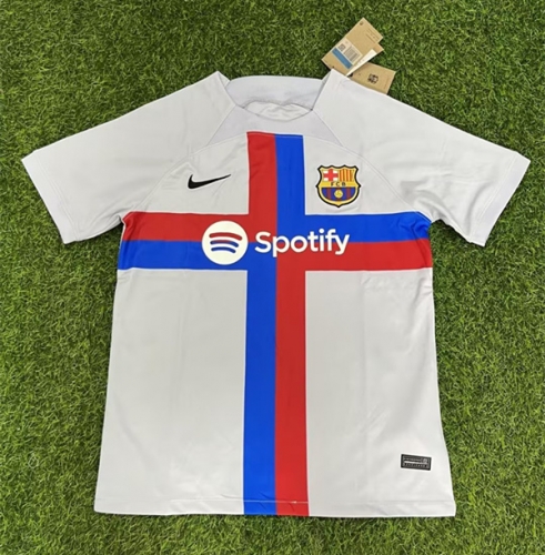 2022-23 Barcelona 2nd Away White Thailand Soccer Jersey AAA-705/416/320