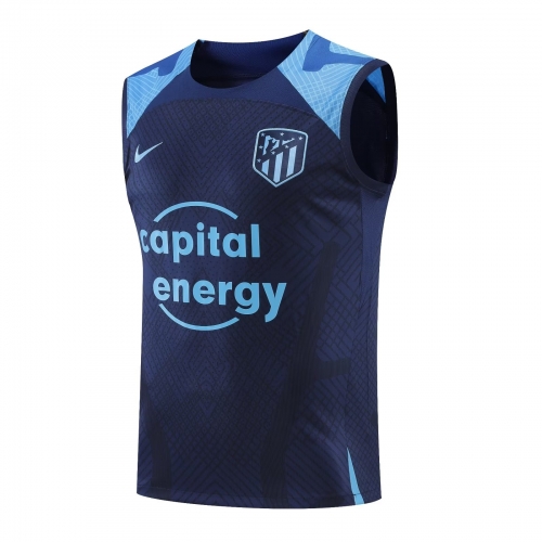 2022/23 Atlético Madrid Blue Soccer Training Vest-418