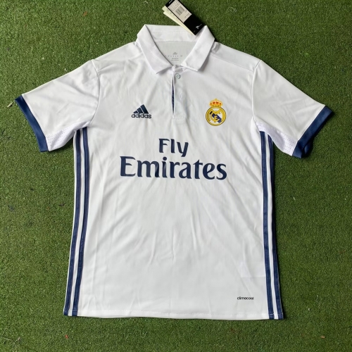 16-17 Retro Version Real Madrid Home White Thailand Soccer Jersey AAA-301/811