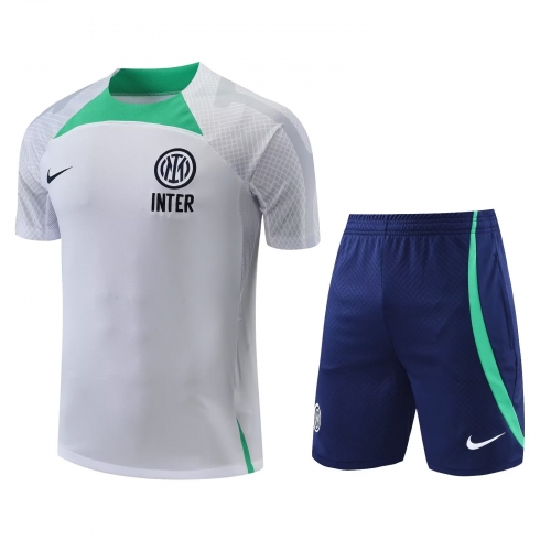 2022/23 Inter Milan White Thailand Soccer Training Uniform-418