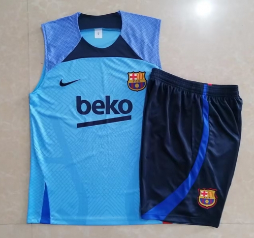 2022/23 Barcelona Blue Thailand Tracksuit Uniform Vest-815