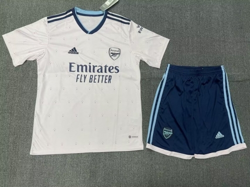 2022-23 Arsenal 2nd Away White Soccer Uniform-315/KS/36