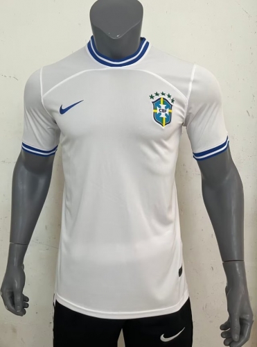 2022-23 Brazil White Soccer Thailand Jersey AAA-407/416