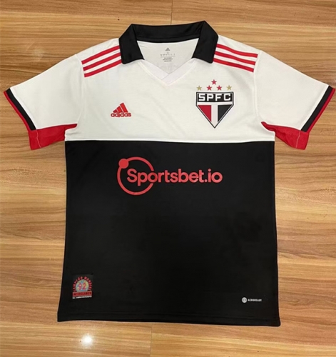 2022/23 Sao Paulo Black & White Thailand Soccer Jersey AAA-07/23