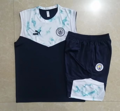 2022/23 Manchester City Black Thailand Tracksuit Uniform Vest-815