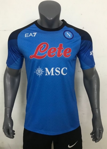 2022-23 Napoli Home Blue & Black Thailand Soccer Jersey AAA-07/522/416