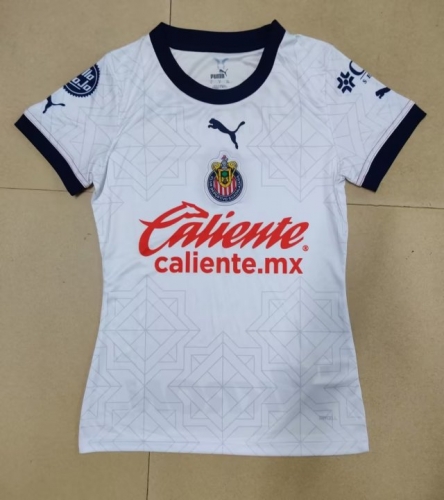 2022/23 Deportivo Guadalajara Away White Thailand Women Soccer Jersey AAA-321