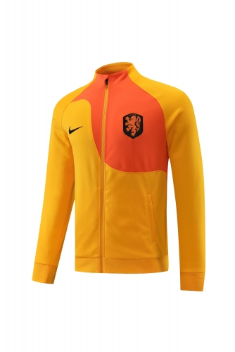 2022/23 Netherlands Yellow Thailand Soccer Jacket Top-LH