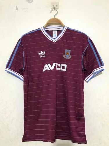 86 Retro Version West Ham United Home Red Thailand Soccer Jersey AAA-2011