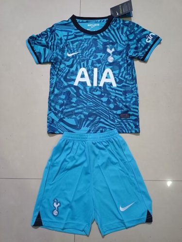 2022/23 Tottenham Hotspur 2nd Away Blue Kid/Youth Soccer Uniform-507/36