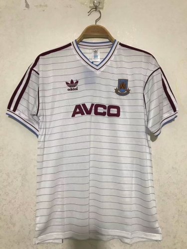 86 Retro Version West Ham United Away White Thailand Soccer Jersey AAA-2011