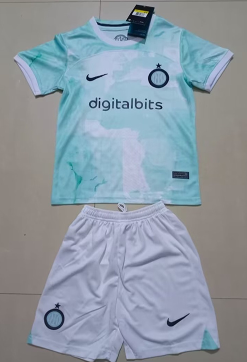 Kids 2022/23 Inter Milan Away Blue & White Kids/Youth Soccer Uniform