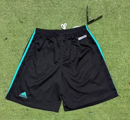 17-18  Retro Version Real Madrid Green Thailand Soccer Shorts-301