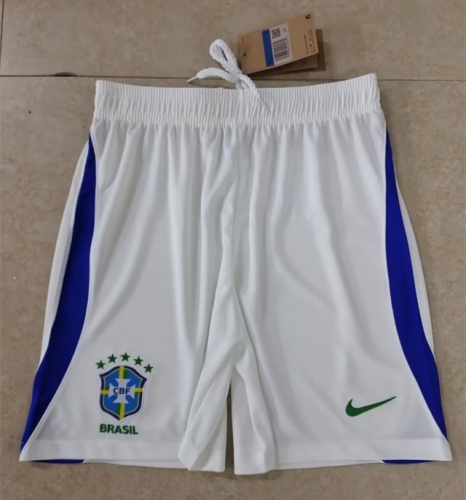 2022/23 Brazil Away White Thailand Soccer Shorts-509/315