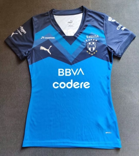 2022/23 Monterrey Away Blue Thailand Female Soccer Jersey AAA-912