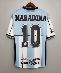 2000-2001 Retro Version  Argentina Home Blue&White Thailand Soccer Jersey AAA-811/710