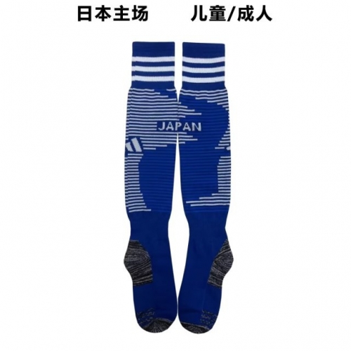 2022 World Cup Japan Home Blue Adult/Youth/Kids Thailand Soccer Socks