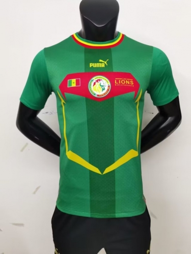 Player Version 2022 World Cup Senegal Away Green Thailand Soccer Jersey AAA-16/MY