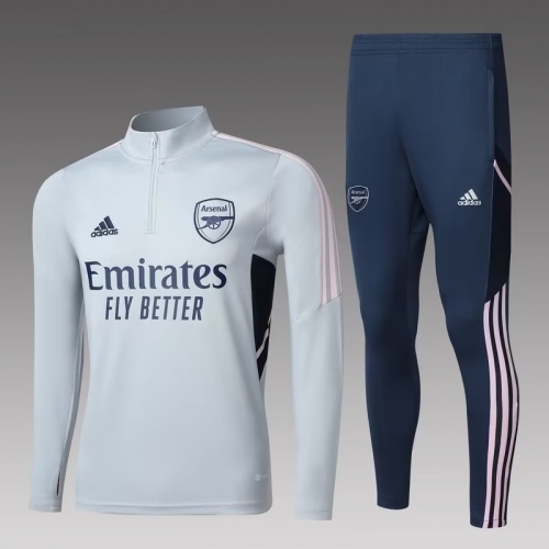 2022-23 Arsenal White Soccer Tracksuit Uniform-815/GDP