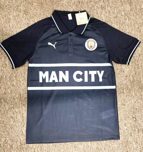 2022/23 Manchester City Royal Blue Thailand Polo Shirts-BY