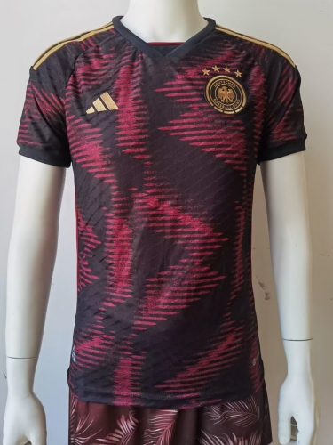 Player Version 2022-23 Germany Home Red & Black Thailand Soccer Jersey AAA-807