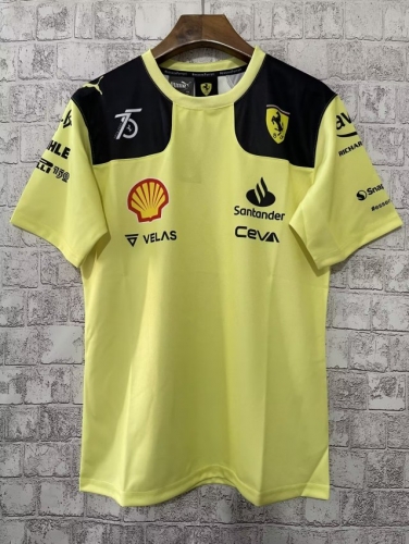 2021/2022 Ferrar Yellow Formula One Racing Shirts-805