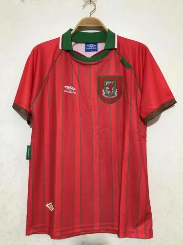 94-96 Retro Version Wales Home Red Thailand Soccer Jersey AAA-710/2011