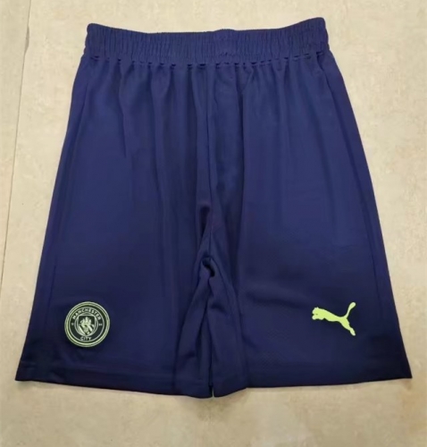 2022/23 Manchester City 2nd Away Black Thailand Soccer Shorts-315