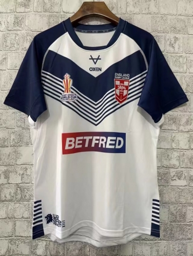 2022/23 England Blue & White Thailand Rugby Shirts-805
